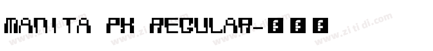 Manita Px Regular字体转换